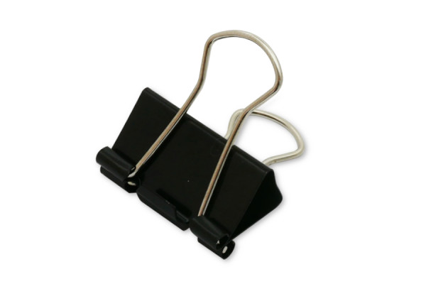 Spony Foldback / víceúčelové svorky, šířka 25 mm, černé