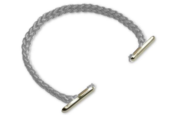 Nosná ucha z PP šňůry, průměr 5 mm, šedá