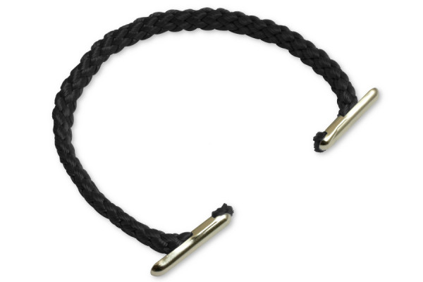 Nosná ucha z PP šňůry, průměr 5 mm, černé
