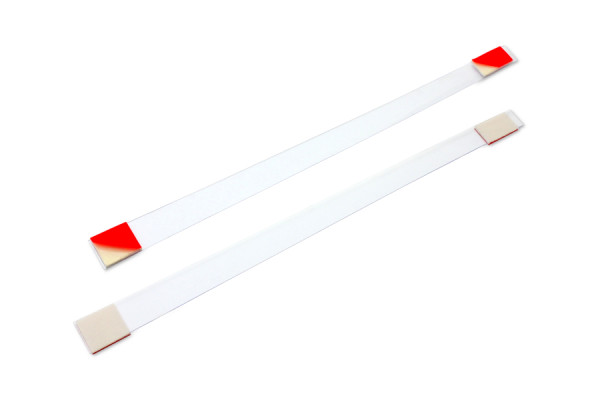 Regálové wobblery z plastu, 152 mm, průhledné, se 2 lepicími plochami