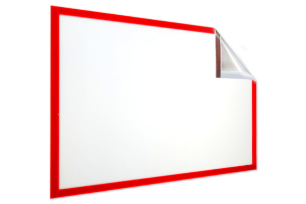 Magnetické informační rámečky pro formát DIN A4, 229 x 315 mm, červený
