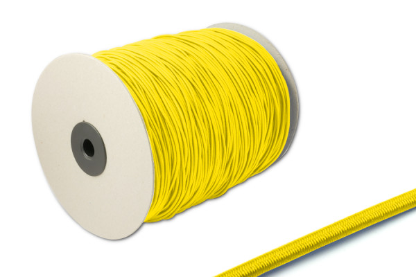 Gumová šňůra, Ø 2,2 mm, v roli po 500 m, žlutá