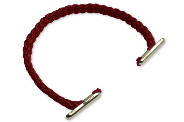 Nosná ucha z PP šňůry, průměr 5 mm, bordó