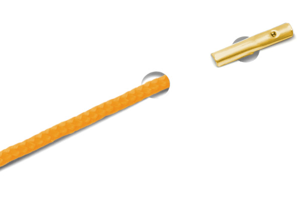 PP šňůrky s závlačkami pro automaty, oranžové