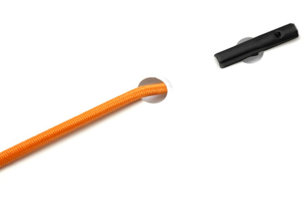 Gumové šňůrky s závlačkami pro automaty, oranžové