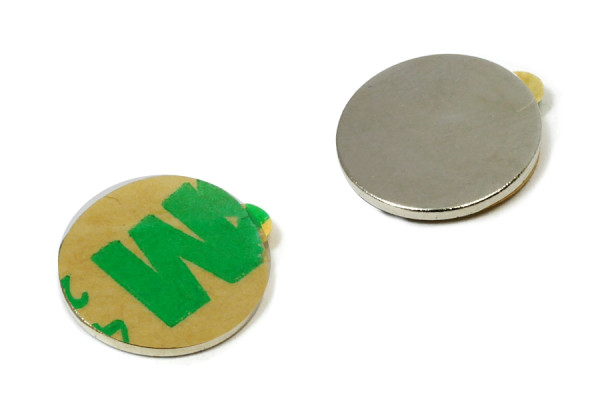 Kotoučové magnety, 12,0 x 1 mm, samolepicí