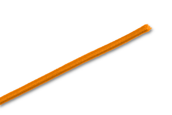 Gumové šňůrky v metráži, oranžové