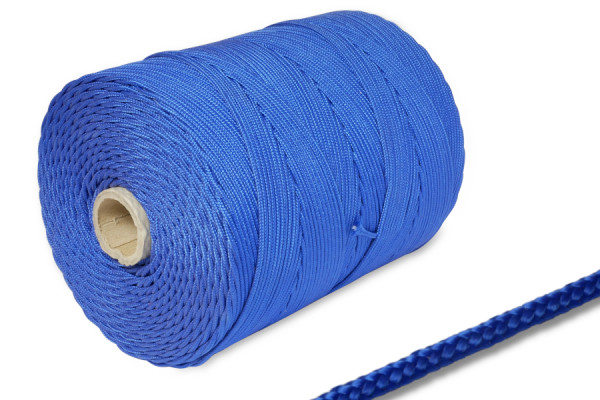 PP šňůra, průměr 2 mm, na 500 m cívce, modrá