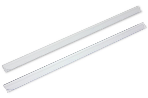 Svěrací lišty, 3–4 mm úchyt, průhledné