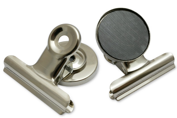 Magnetické svorky na papír šířka 40 mm, poniklované
