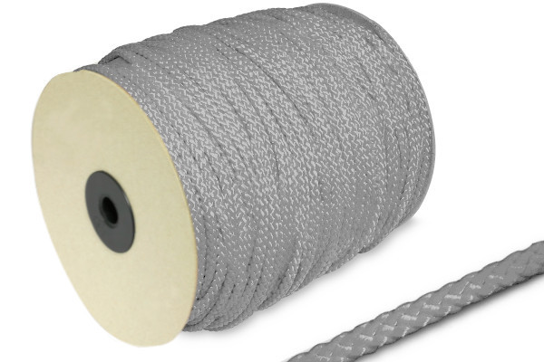 PP šňůra, Ø 5 mm, na 100 m roli, šedá