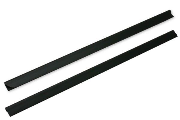 Svěrací lišty, 3–4 mm, černé