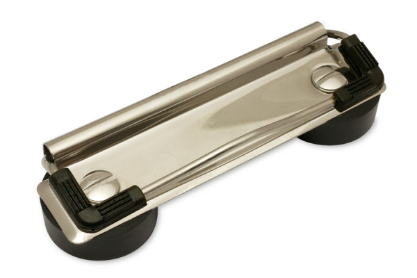Magnetické svěrací mechaniky, šířka 100 mm, poniklované, s gumovými rohy
