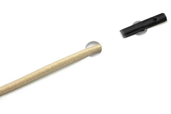 Gumové šňůrky s závlačkami pro automaty, béžové