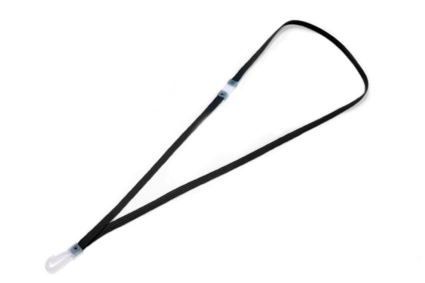 Šňůrky na krk / Lanyardy, 450 mm, černé
