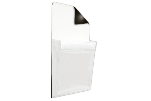 Magnetické kapsy pro formát DIN A4, s popiskovým pruhem, 240 x 300 mm