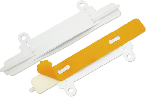 Archivační mechaniky SK, s upevňovacím zařízením, opláštěný jazýček, 150 x 20 mm, bílé