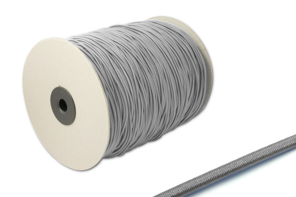Gumová šňůra, Ø 2,2 mm, v roli o délce 500 m, šedá