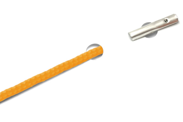 PP šňůrky s závlačkami pro automaty, oranžové