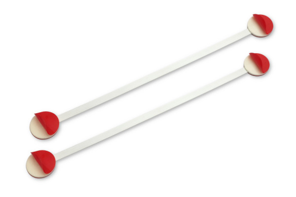 Kovové dekorativní štítky, šířka přibližně 160 mm, potažené plastem, se 4 lepicími plochami
