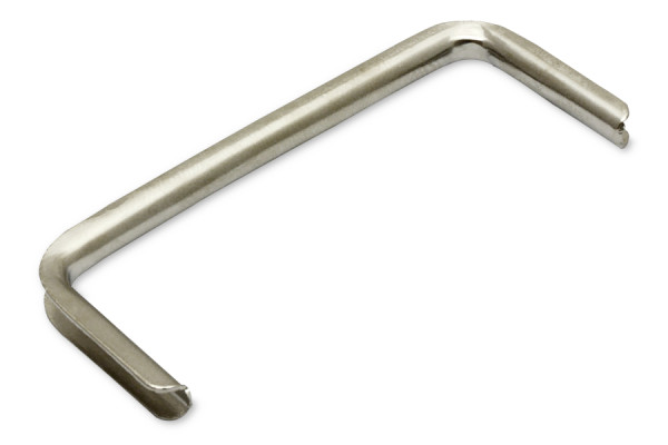 Vnitřní ochrana hran, poniklovaná, 19 x 50 x 19 mm, objímka cca 3 mm