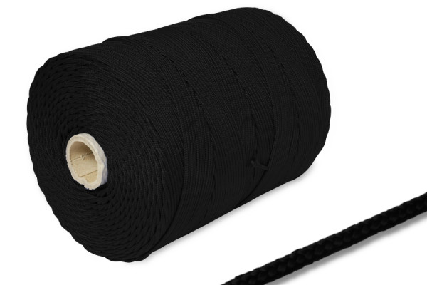 PP šňůra, průměr 2 mm na 500 m cívce, černá