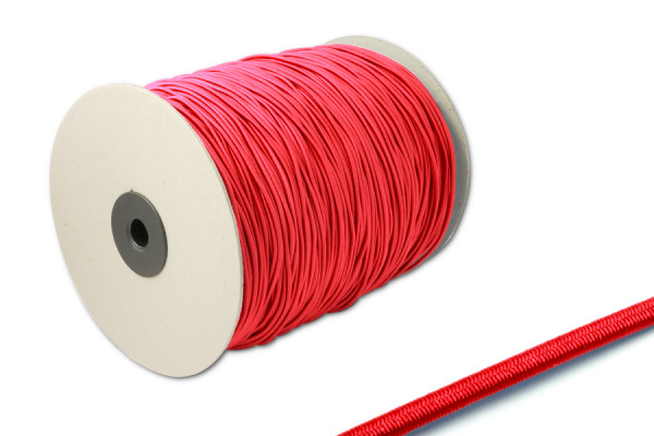 Gumová šňůra, průměr 2,2 mm, v roli o délce 500 m, červená