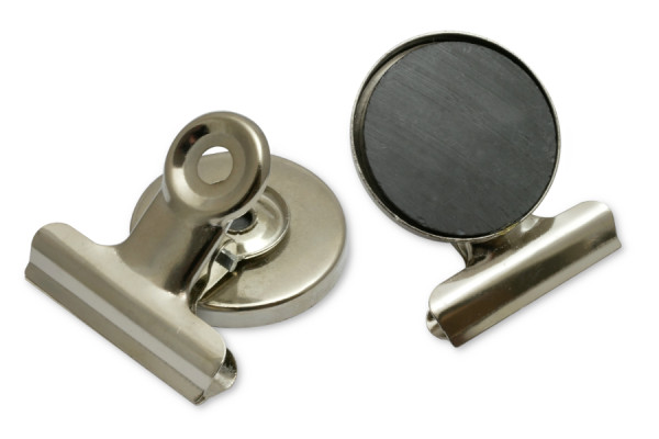 Magnetické svorky na papír, šířka 30 mm, poniklované