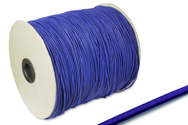 Gumová šňůra, průměr 2,5 mm, v roli o délce 1000 m, královská modrá