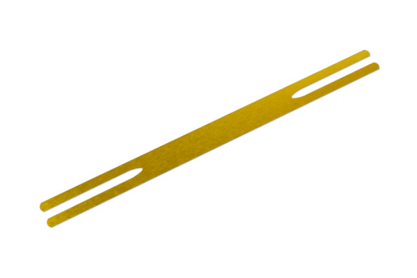 Ploché sponky z kovu, 165 mm, pozlacené-
