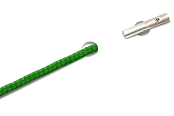 PP šňůrky s závlačkami pro automaty, zelené