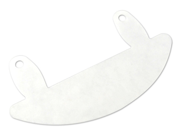 Archivační spona, půlkruhová, průhledná, 122 mm
