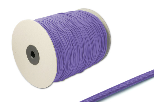 Gumová šňůra, průměr 2,2 mm, na 500 m cívce, lila