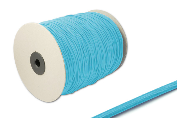 Gumová šňůra, Ø 2,2 mm, v roli po 500 m, světle modrá