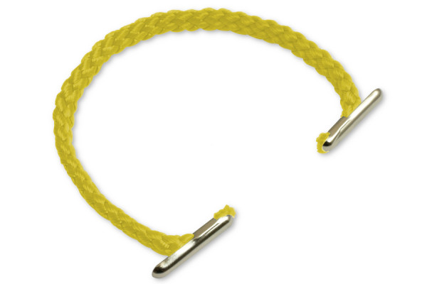 Nosná ucha z PP šňůry, průměr 5 mm, žlutá